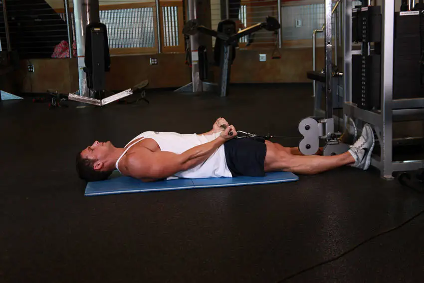 Supine Cable Arm Curl