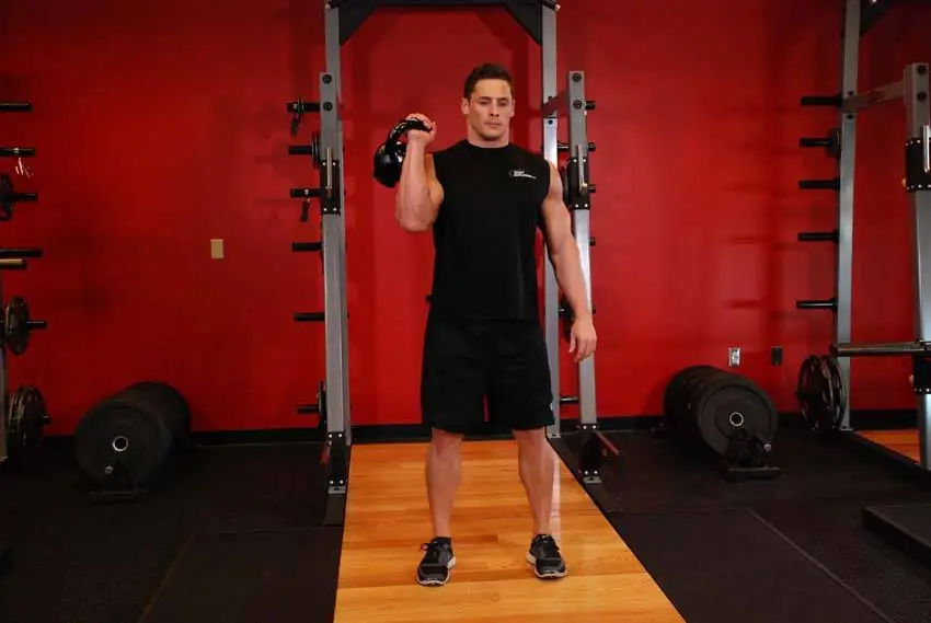Split-Second Sky Strike — Unilateral Kettlebell Stance-Jerk Lockout
